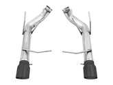 AWE Track Edition Axle-back Exhaust for the S197 Ford Mustang GT - Diamond Black Tips - out of package